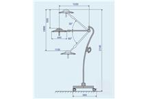 Lampa operacyjna LED EMALED 300 F Mobilna