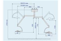 Lampa operacyjna LED EMALED 300/300 (Podwójna)