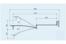 Lampa zabiegowa LED EMALED 200 W (Ścienna)