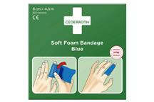 Bandaż piankowy niebieski Cederroth Soft Foam Bandage 6 cm x 4,5 m REF 51011010
