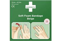 Bandaż piankowy beżowy Cederroth Soft Foam Bandage 3 cm x 4,5 m REF 51011018