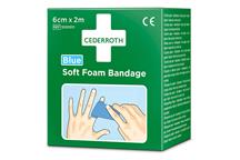 Bandaż piankowy niebieski Cederroth Soft Foam Bandage 6 cm x 2 m REF 51011011