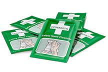 Chusteczki do dezynfekcji Cederroth Safety Hand Cleanser pakowane po 1 szt. REF 3387_1