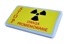 Lampa ostrzegawcza RTG: STOP UWAGA PROMIENIOWANIE